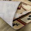 Ambesonne Japanese Place Mats Set of 4, Girl in Traditional Dress and Cultural Patterns Ornaments Antique Eastern Collage, Washable Fabric Placemats for Dining Table, Standard Size, Brown Cream