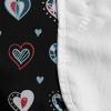 Ambesonne Love Microwave Oven Cover, Valentine’s Day Themeds Love Hand Drawn Heart Pattern Wedding Inspired, Water Resistant Organizer with Pockets for Kitchen, 36″ x 12″, Multicolor(Multicolor)