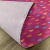 Ambesonne Magenta Place Mats Set of 4, Heart Valentine Days Lovers Love Concept, Washable Fabric Placemats for Dining Table, Standard Size, Multicolor
