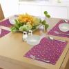 Ambesonne Magenta Place Mats Set of 4, Heart Valentine Days Lovers Love Concept, Washable Fabric Placemats for Dining Table, Standard Size, Multicolor