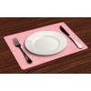 Ambesonne Peach Place Mats Set of 4, Floral Arrangement with Wildflowers and Leaves Abstract Valentines Day Inspired Art, Washable Fabric Placemats for Dining Room Kitchen Table Decor, Pale Pink