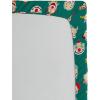 Ambesonne Puppy Fitted Sheet, Funny Christmas Themed Watercolor Painting of Happy Corgi Dog with Deer Antlers Image, Soft Decorative Fabric Bedding All-Round Elastic Pocket, Twin Size, Pale Coffee(Teal Multicolor)