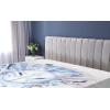 Ambesonne Puppy Fitted Sheet, Funny Christmas Themed Watercolor Painting of Happy Corgi Dog with Deer Antlers Image, Soft Decorative Fabric Bedding All-Round Elastic Pocket, Twin Size, Pale Coffee(Cream Blue)