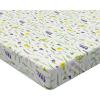 Ambesonne Puppy Fitted Sheet, Funny Christmas Themed Watercolor Painting of Happy Corgi Dog with Deer Antlers Image, Soft Decorative Fabric Bedding All-Round Elastic Pocket, Twin Size, Pale Coffee(Green Lime)