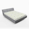 Ambesonne Puppy Fitted Sheet, Funny Christmas Themed Watercolor Painting of Happy Corgi Dog with Deer Antlers Image, Soft Decorative Fabric Bedding All-Round Elastic Pocket, Twin Size, Pale Coffee(Green Lime)