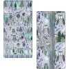 Ambesonne Puppy Fitted Sheet, Funny Christmas Themed Watercolor Painting of Happy Corgi Dog with Deer Antlers Image, Soft Decorative Fabric Bedding All-Round Elastic Pocket, Twin Size, Pale Coffee(Lavender Reseda Green)