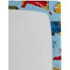 Ambesonne Puppy Fitted Sheet, Funny Christmas Themed Watercolor Painting of Happy Corgi Dog with Deer Antlers Image, Soft Decorative Fabric Bedding All-Round Elastic Pocket, Twin Size, Pale Coffee(Sky Blue Teal)