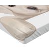 Ambesonne Puppy Fitted Sheet, Funny Christmas Themed Watercolor Painting of Happy Corgi Dog with Deer Antlers Image, Soft Decorative Fabric Bedding All-Round Elastic Pocket, Twin Size, Pale Coffee(Dark Taupe Brown Tan)