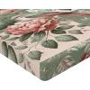 Ambesonne Puppy Fitted Sheet, Funny Christmas Themed Watercolor Painting of Happy Corgi Dog with Deer Antlers Image, Soft Decorative Fabric Bedding All-Round Elastic Pocket, Twin Size, Pale Coffee(Laurel Green Blush White)