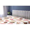 Ambesonne Puppy Fitted Sheet, Funny Christmas Themed Watercolor Painting of Happy Corgi Dog with Deer Antlers Image, Soft Decorative Fabric Bedding All-Round Elastic Pocket, Twin Size, Pale Coffee(Coral Cream)