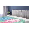 Ambesonne Puppy Fitted Sheet, Funny Christmas Themed Watercolor Painting of Happy Corgi Dog with Deer Antlers Image, Soft Decorative Fabric Bedding All-Round Elastic Pocket, Twin Size, Pale Coffee(Mint Green)