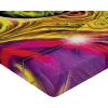 Ambesonne Puppy Fitted Sheet, Funny Christmas Themed Watercolor Painting of Happy Corgi Dog with Deer Antlers Image, Soft Decorative Fabric Bedding All-Round Elastic Pocket, Twin Size, Pale Coffee(Fuchsia Yellow)