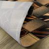 Ambesonne Safari Place Mats Set of 4, Jeans Denim Patchwork in Safari Style Wilderness Design Art Print, Washable Fabric Placemats for Dining Table, Standard Size, Brown Black