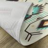 Ambesonne Southwestern Place Mats Set of 4, Ethnic Illustration of a Zigzags Design Triangular Iconic Art Motifs, Washable Fabric Placemats for Dining Table, Standard Size, Pale Yellow