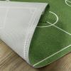 Ambesonne Sports Place Mats Set of 4, Classic Illustration of a Soccer Field Stadium Match Art Lines Modern Football, Washable Fabric Placemats for Dining Table, Standard Size, Fern Green White