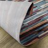 Ambesonne Urban Place Mats Set of 4, Colored Stone Surface Texture Background Retro Style Urban Brick Wall Image, Washable Fabric Placemats for Dining Table, Standard Size, Grey Turquoise
