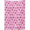Ambesonne Valentines Tablecloth, Romantic Heart Shapes with Many Different Designs Polka Dots Crossed Lines, Dining Room Kitchen Rectangular Table Cover, 60″ X 84″, Hot Pink White