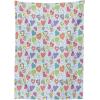 Ambesonne Valentines Tablecloth, Various Kinds of Hand Drawn Style Colorful Hearts with Wings Arrows and Flowers, Dining Room Kitchen Rectangular Table Cover, 52″ X 70″, Multicolor