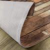 Ambesonne Wooden Print Place Mats Set of 4, Rustic Floor Planks Grungy Look Farm House Country Style Walnut Oak Grain Image, Washable Fabric Placemats for Dining Table, Standard Size, Umber