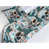 Dark Teal Salmon and Sea Blue