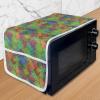 Ambesonne Colorful Microwave Oven Cover, Psychedelic Inspired Heart Youth Valentines Romance Love Doodle Happiness, Water Resistant Organizer with Pockets for Kitchen, 36″ x 12″, Multicolor(Multicolor)