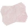 Ambesonne Marble Print Place Mats Set of 4, Murky Gemstone Scratches Natural Beauty Mineral Crystal Shape Digital, Washable Fabric Placemats for Dining Table, Standard Size, Pink White