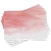 Ambesonne Peach Place Mats Set of 4, Hand Drawn Watercolor Style with Brush Strokes with Ombre Effect Print, Washable Fabric Placemats for Dining Table, Standard Size, White Coral