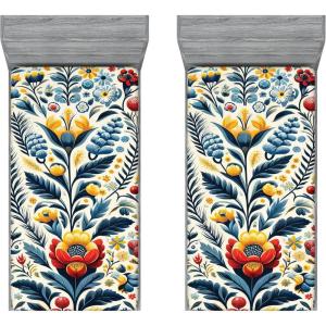Ambesonne Christmas Fitted Sheet, Merry Christmas Lettering on an Abstract Modern Snowflake Dot Pattern, Soft Decorative Fabric Bedding All-Round Elastic Pocket, Queen Size, Charcoal Beige(Dark Teal Dark Pink Beige)
