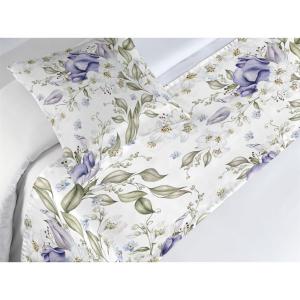 Ambesonne Christmas Floral Bed Runner Set, Simple Design Botany Pattern Winter Rabbits Snowflakes Circles, Decorative Bedding Scarf and a Pillow Sham for Hotels Homes, Twin, Dark Sea Green White(Lavender Blue Sage Green)