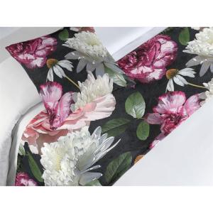 Ambesonne Christmas Floral Bed Runner Set, Simple Design Botany Pattern Winter Rabbits Snowflakes Circles, Decorative Bedding Scarf and a Pillow Sham for Hotels Homes, Twin, Dark Sea Green White(Forest Green and Pink)