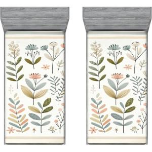 Ambesonne Puppy Fitted Sheet, Funny Christmas Themed Watercolor Painting of Happy Corgi Dog with Deer Antlers Image, Soft Decorative Fabric Bedding All-Round Elastic Pocket, Twin Size, Pale Coffee(Eggshell Green Rose)