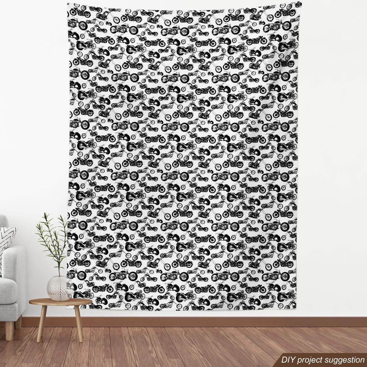 imageAmbesonne Black and White Fabric by The Yard Monochrome Background with Square Shapes Diagonal Pattern Modern Geometric Decorative Fabric for Upholstery and Home Accents 2 Yards Black CharcoalWhite and Black