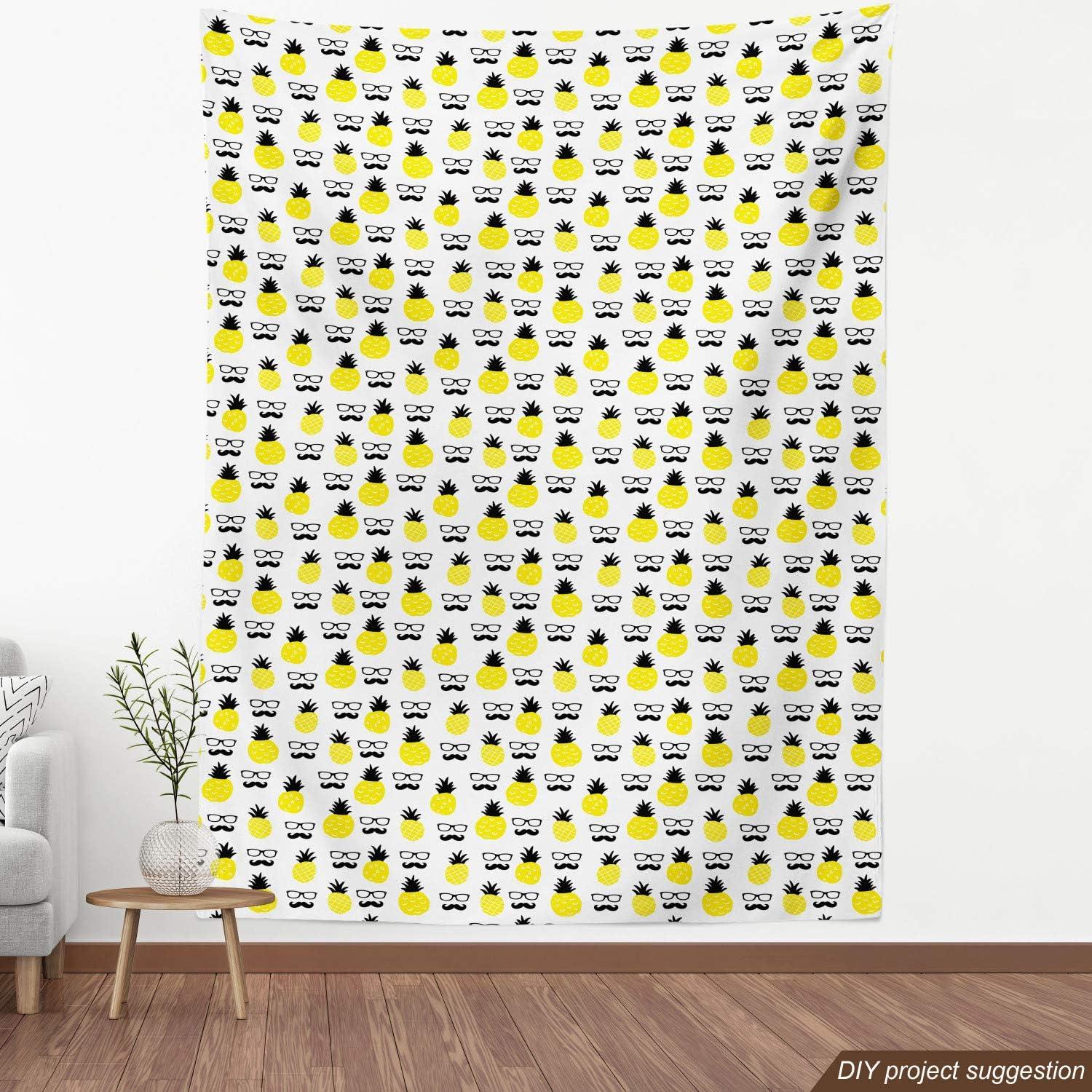 imageAmbesonne Black and White Fabric by The Yard Monochrome Background with Square Shapes Diagonal Pattern Modern Geometric Decorative Fabric for Upholstery and Home Accents 2 Yards Black CharcoalYellow Charcoal