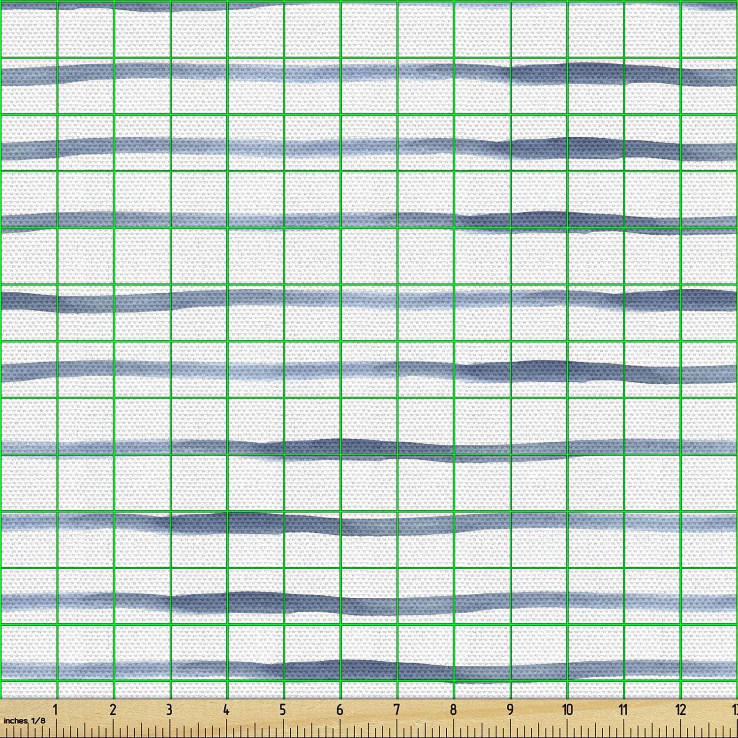 imageAmbesonne Black and White Fabric by The Yard Monochrome Background with Square Shapes Diagonal Pattern Modern Geometric Decorative Fabric for Upholstery and Home Accents 2 Yards Black CharcoalNight Blue