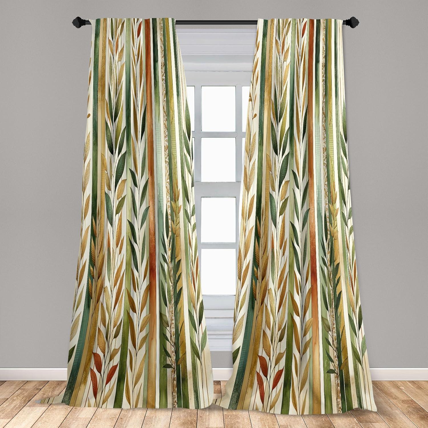 imageAmbesonne Dinosaur Curtains Delicate Cartoon Animals of Jurassic Scenario Funny Jungle Pastel Tones Window Treatments 2 Panel Set for Living Room Bedroom Pair of 28 x 95 Blush Blue Grey WhiteGreen Khaki Cinnamon
