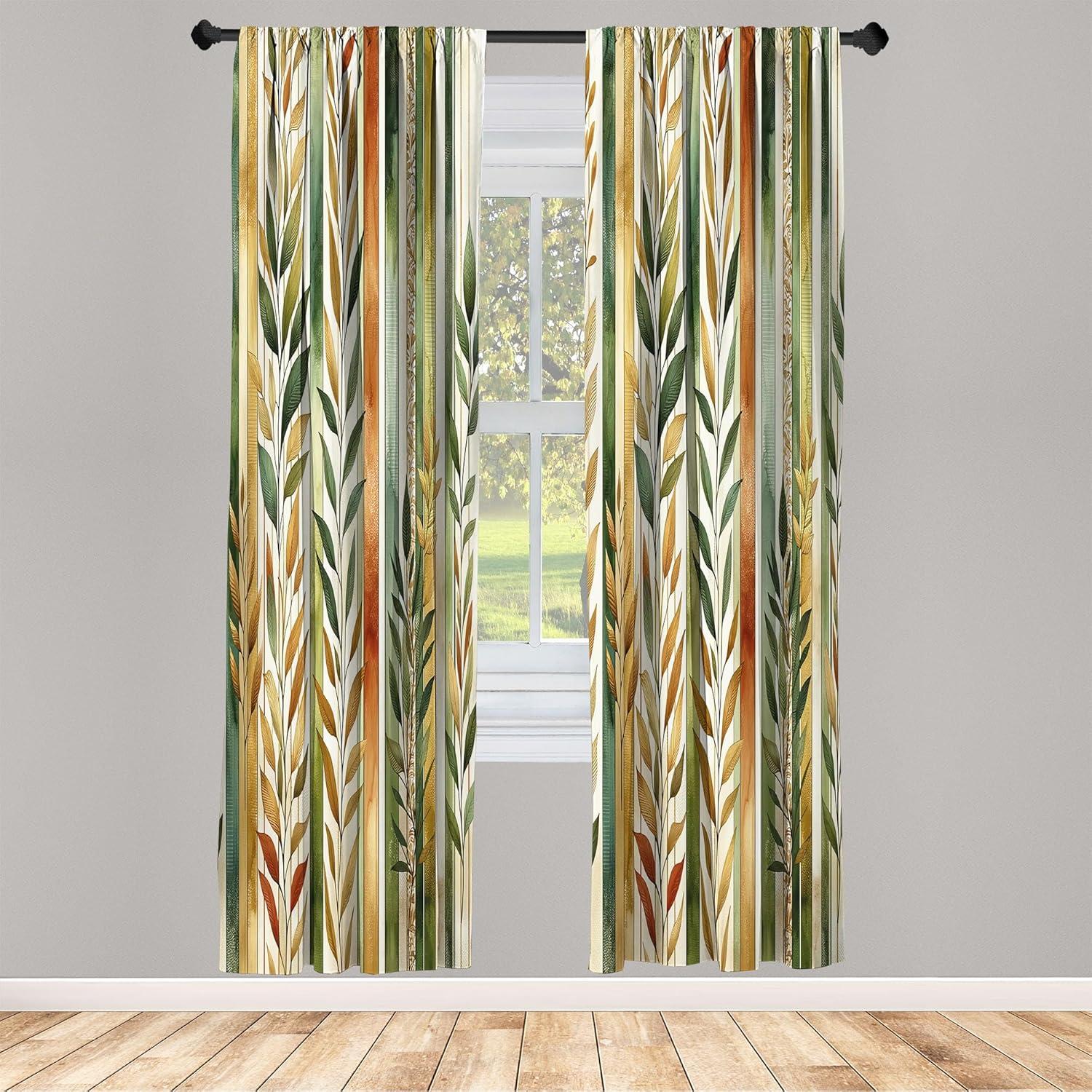 imageAmbesonne Dinosaur Curtains Delicate Cartoon Animals of Jurassic Scenario Funny Jungle Pastel Tones Window Treatments 2 Panel Set for Living Room Bedroom Pair of 28 x 95 Blush Blue Grey WhiteGreen Khaki Cinnamon