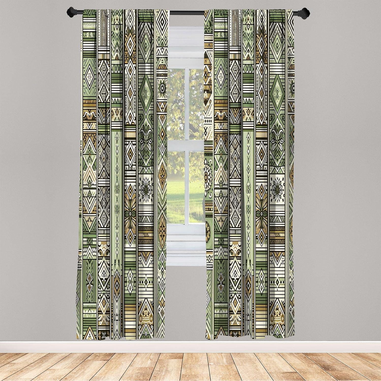 imageAmbesonne Dinosaur Curtains Delicate Cartoon Animals of Jurassic Scenario Funny Jungle Pastel Tones Window Treatments 2 Panel Set for Living Room Bedroom Pair of 28 x 95 Blush Blue Grey WhitePale Green Khaki