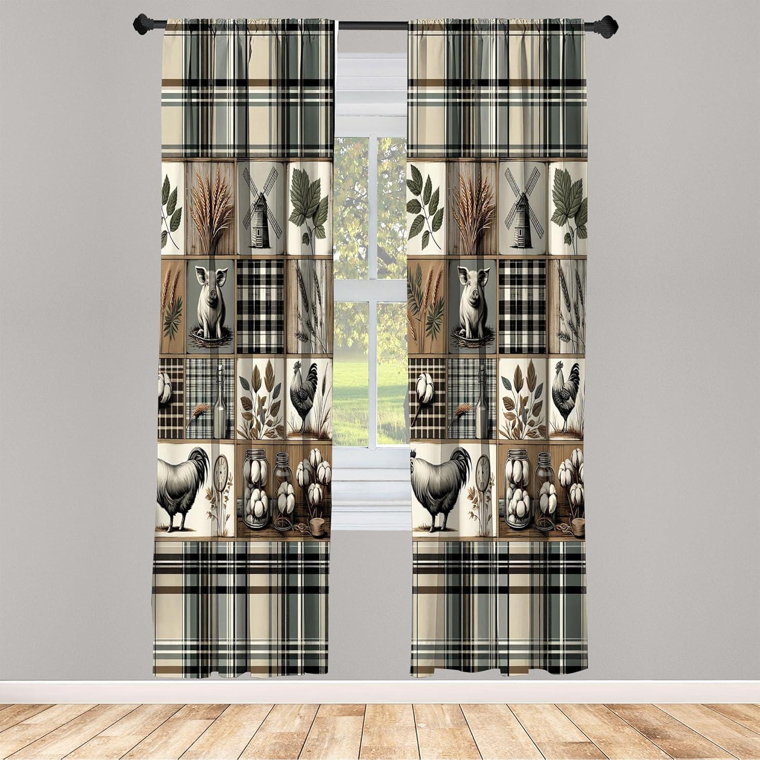 imageAmbesonne Dinosaur Curtains Delicate Cartoon Animals of Jurassic Scenario Funny Jungle Pastel Tones Window Treatments 2 Panel Set for Living Room Bedroom Pair of 28 x 95 Blush Blue Grey WhiteCocoa Grey Teal and Green