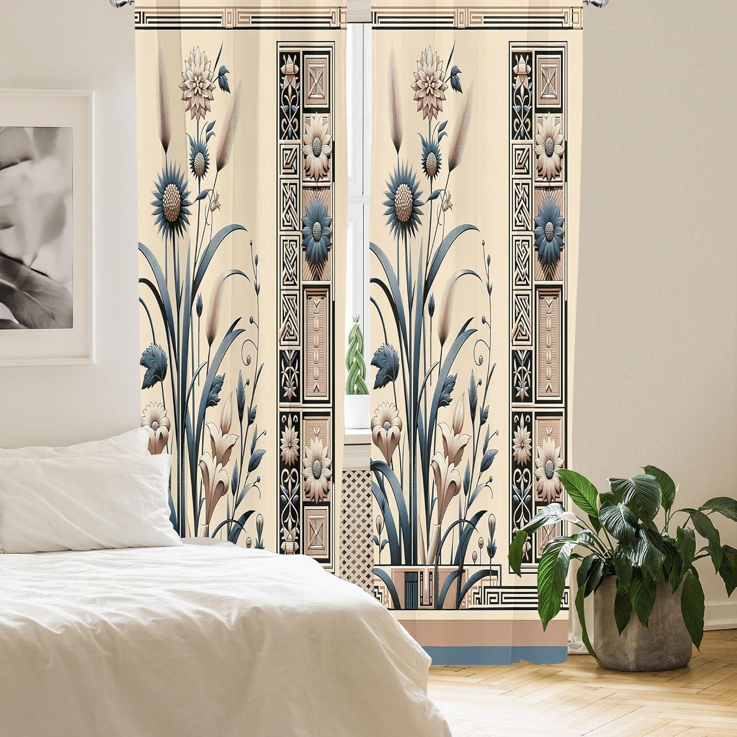 imageAmbesonne Dinosaur Curtains Delicate Cartoon Animals of Jurassic Scenario Funny Jungle Pastel Tones Window Treatments 2 Panel Set for Living Room Bedroom Pair of 28 x 95 Blush Blue Grey WhiteSlate Blue Beige Tan