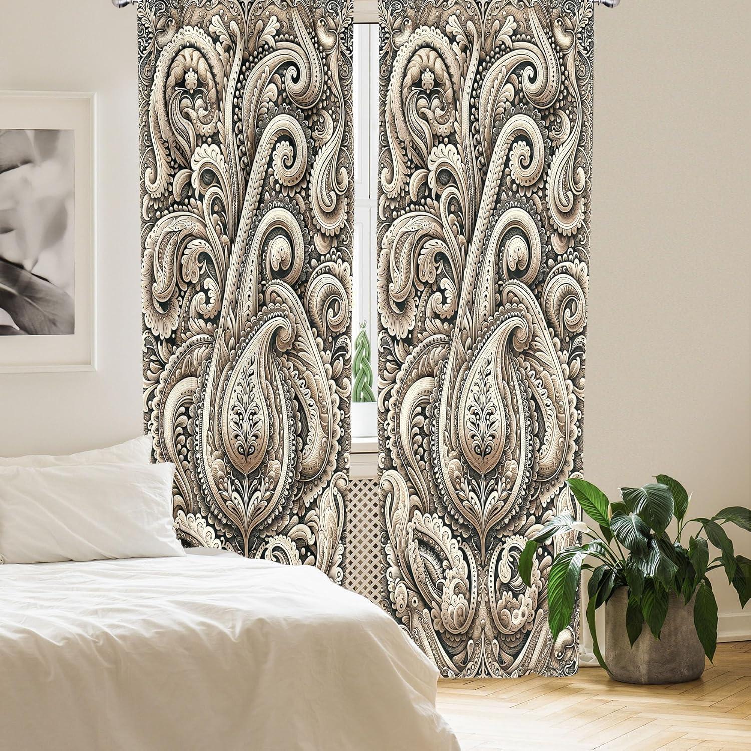 imageAmbesonne Dinosaur Curtains Delicate Cartoon Animals of Jurassic Scenario Funny Jungle Pastel Tones Window Treatments 2 Panel Set for Living Room Bedroom Pair of 28 x 95 Blush Blue Grey WhiteDark Eggshell Tan and Grey