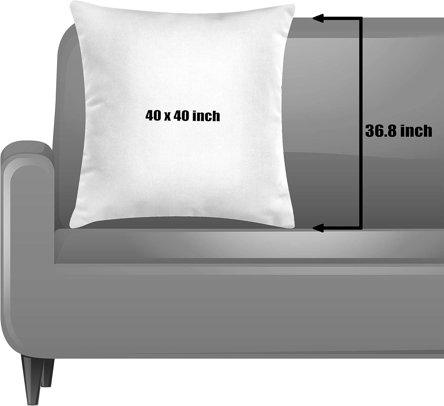 imageAmbesonne Mid Century Modern Boho Throw Pillow Cushion Cover Minimalist Outline Lady Silhouette and Rectangle Print Decorative Square Accent Pillow Case 40 X 40 Almond Dark Slate Blue