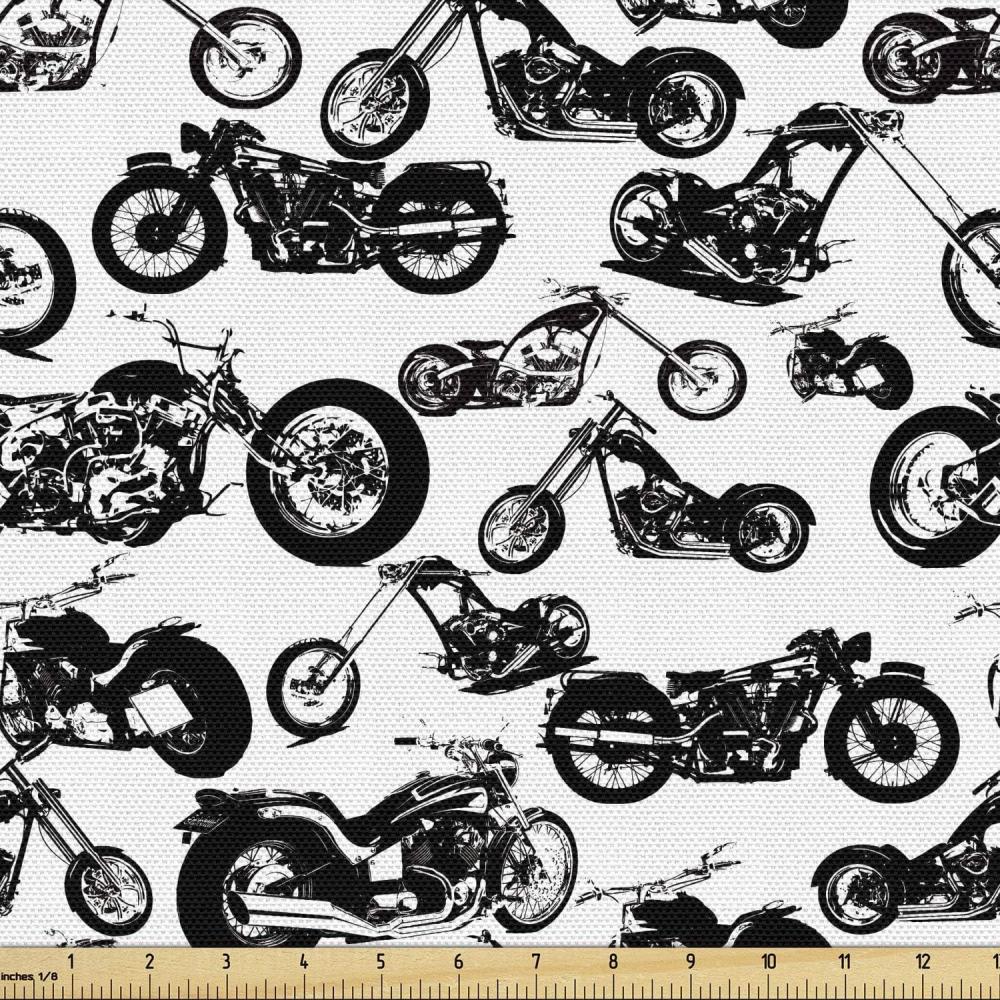 imageAmbesonne Black and White Fabric by The Yard Monochrome Background with Square Shapes Diagonal Pattern Modern Geometric Decorative Fabric for Upholstery and Home Accents 2 Yards Black CharcoalWhite and Black