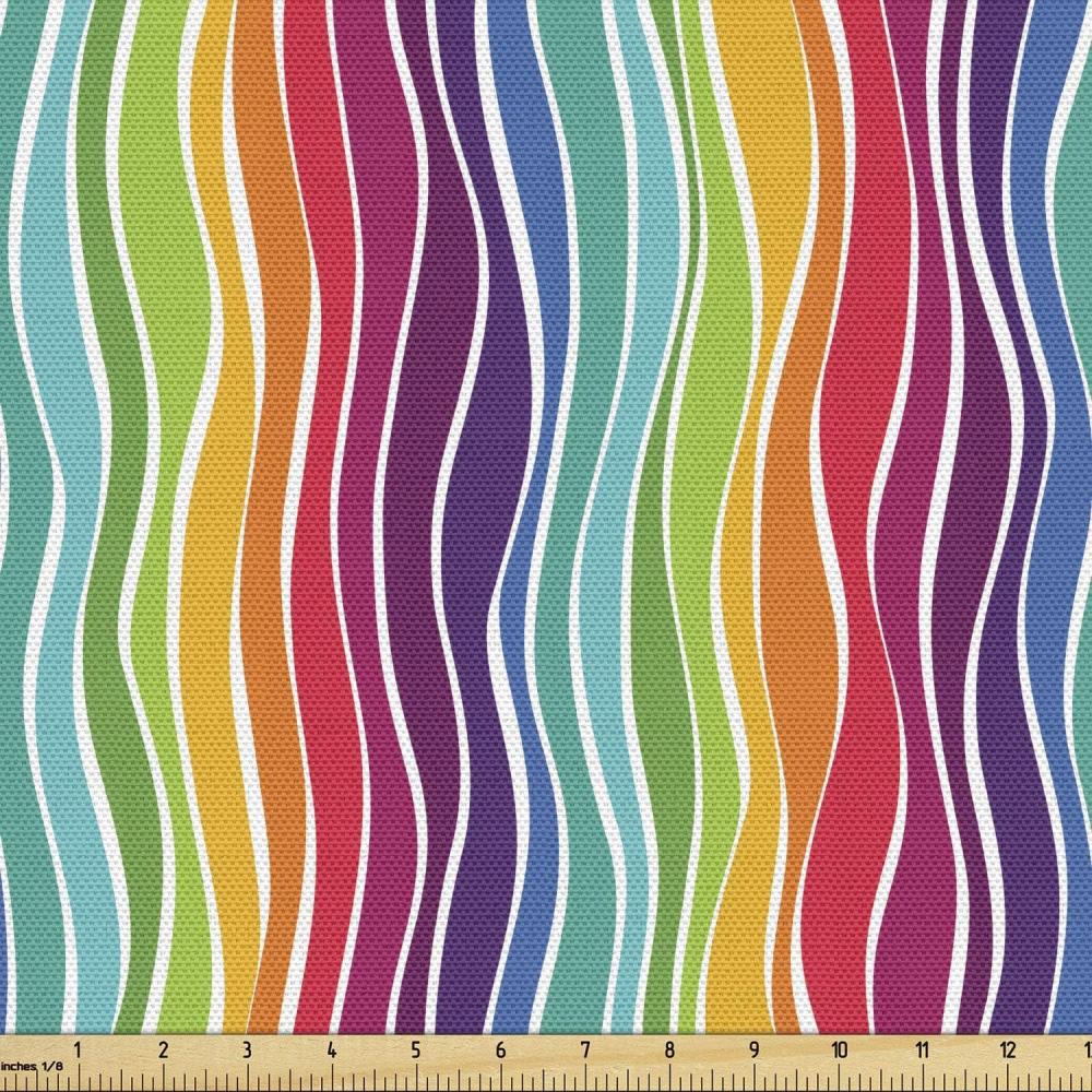 imageAmbesonne Black and White Fabric by The Yard Monochrome Background with Square Shapes Diagonal Pattern Modern Geometric Decorative Fabric for Upholstery and Home Accents 2 Yards Black CharcoalYellow Purple