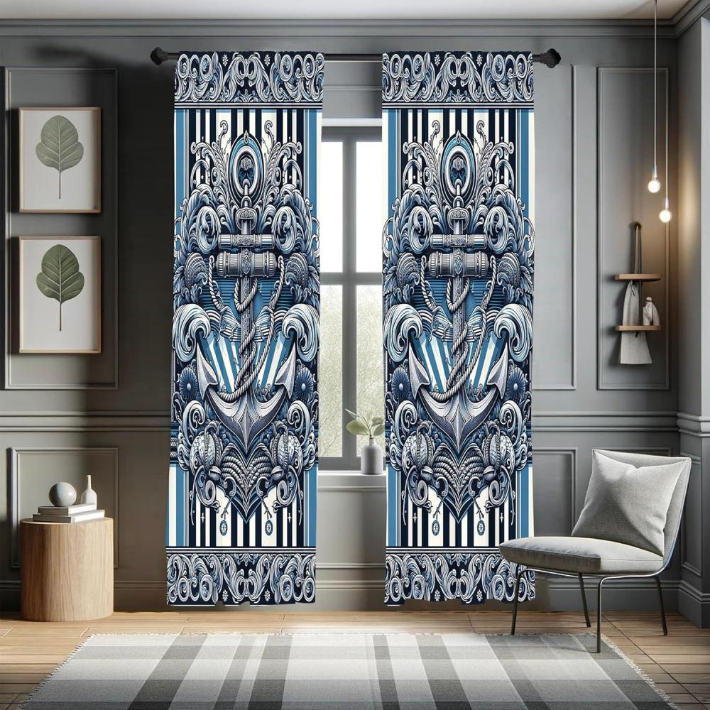 imageAmbesonne Dinosaur Curtains Delicate Cartoon Animals of Jurassic Scenario Funny Jungle Pastel Tones Window Treatments 2 Panel Set for Living Room Bedroom Pair of 28 x 95 Blush Blue Grey WhiteSea Blue White Dark Grey