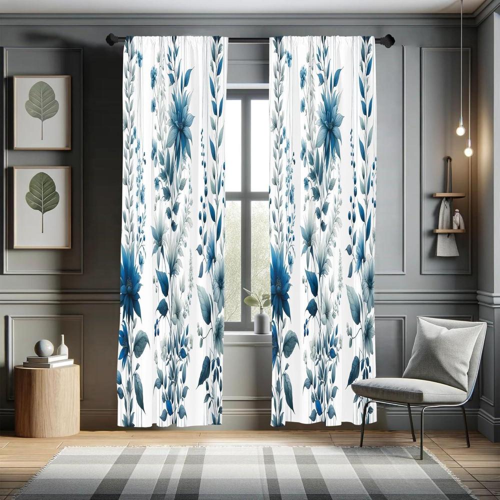 imageAmbesonne Dinosaur Curtains Delicate Cartoon Animals of Jurassic Scenario Funny Jungle Pastel Tones Window Treatments 2 Panel Set for Living Room Bedroom Pair of 28 x 95 Blush Blue Grey WhiteSlate Blue and Sea Blue