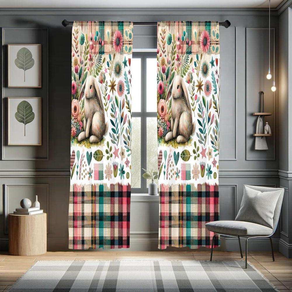 imageAmbesonne Dinosaur Curtains Delicate Cartoon Animals of Jurassic Scenario Funny Jungle Pastel Tones Window Treatments 2 Panel Set for Living Room Bedroom Pair of 28 x 95 Blush Blue Grey WhitePale Mustard Multicolor