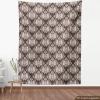 Ambesonne Black and White Fabric by The Yard, Monochrome Background with Square Shapes Diagonal Pattern Modern Geometric, Decorative Fabric for Upholstery and Home Accents, 2 Yards, Black Charcoal(Beige Brown)
