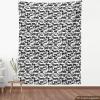Ambesonne Black and White Fabric by The Yard, Monochrome Background with Square Shapes Diagonal Pattern Modern Geometric, Decorative Fabric for Upholstery and Home Accents, 2 Yards, Black Charcoal(White and Black)