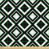 Ambesonne Black and White Fabric by The Yard, Monochrome Background with Square Shapes Diagonal Pattern Modern Geometric, Decorative Fabric for Upholstery and Home Accents, 2 Yards, Black Charcoal(Black Charcoal)