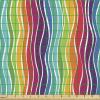 Ambesonne Black and White Fabric by The Yard, Monochrome Background with Square Shapes Diagonal Pattern Modern Geometric, Decorative Fabric for Upholstery and Home Accents, 2 Yards, Black Charcoal(Yellow Purple)